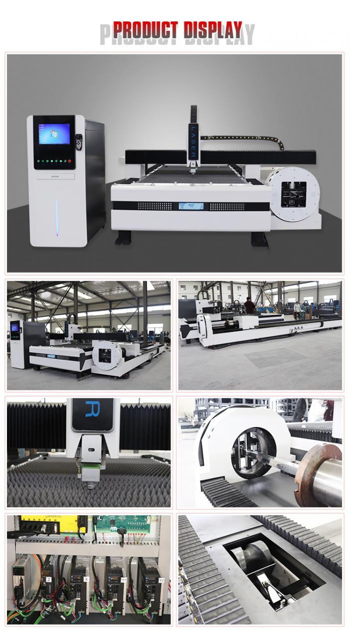 Rotations-CNC-Metallrohr-Rohrblech-Laserschneider 2000-W-Faserlaser-Schneidemaschine